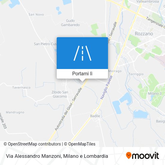 Mappa Via Alessandro Manzoni