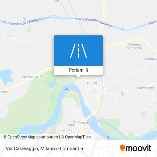 Mappa Via Caravaggio