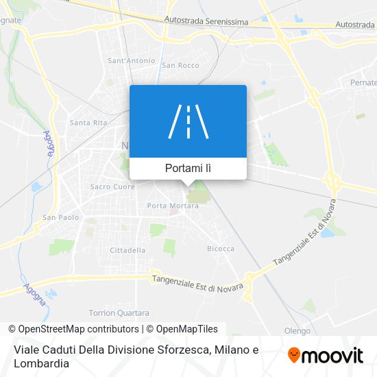 Mappa Viale Caduti Della Divisione Sforzesca