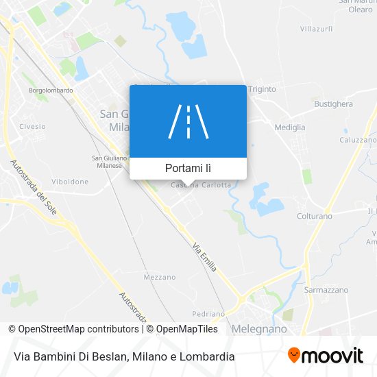 Mappa Via Bambini Di Beslan