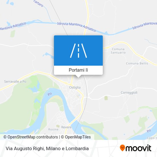 Mappa Via Augusto Righi