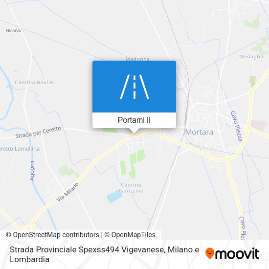 Mappa Strada Provinciale Spexss494 Vigevanese