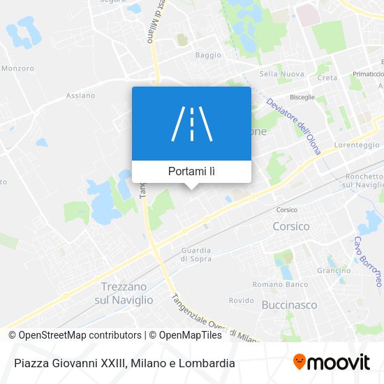 Mappa Piazza Giovanni XXIII