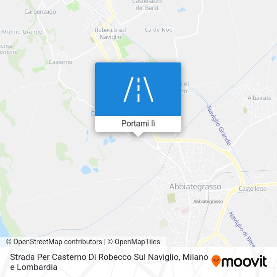 Mappa Strada Per Casterno Di Robecco Sul Naviglio