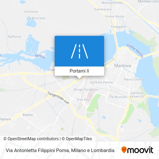 Mappa Via Antonietta Filippini Poma