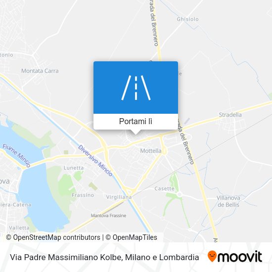 Mappa Via Padre Massimiliano Kolbe