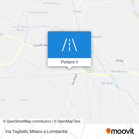 Mappa Via Togliatti