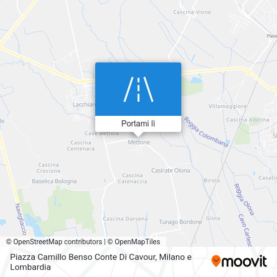 Mappa Piazza Camillo Benso Conte Di Cavour