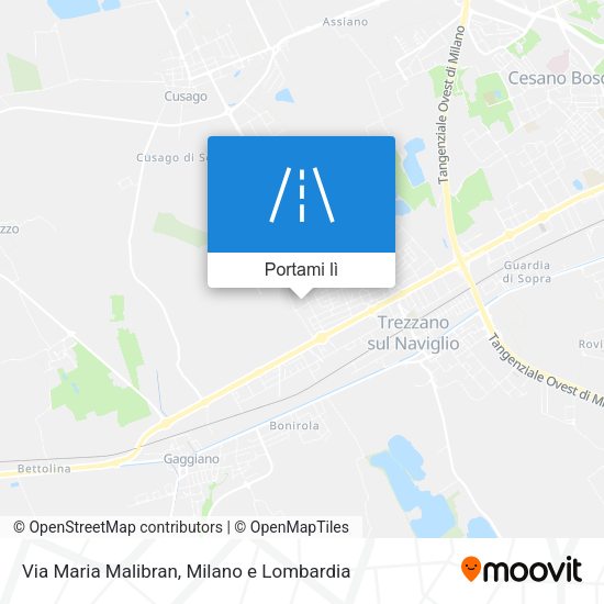 Mappa Via Maria Malibran