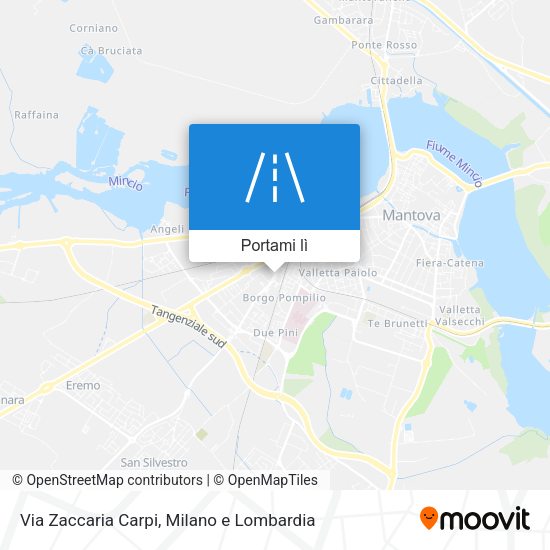 Mappa Via Zaccaria Carpi