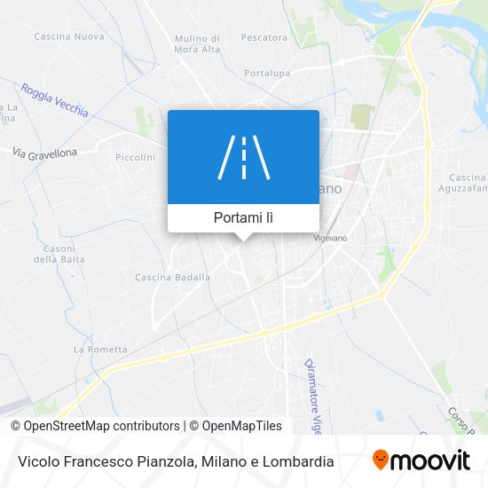 Mappa Vicolo Francesco Pianzola