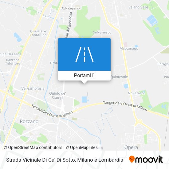 Mappa Strada Vicinale Di Ca' Di Sotto
