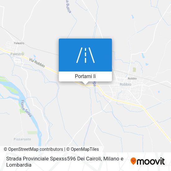 Mappa Strada Provinciale Spexss596 Dei Cairoli