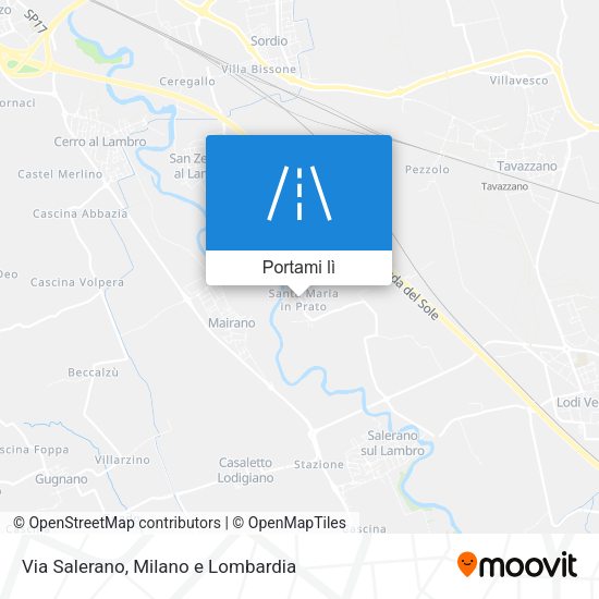 Mappa Via Salerano