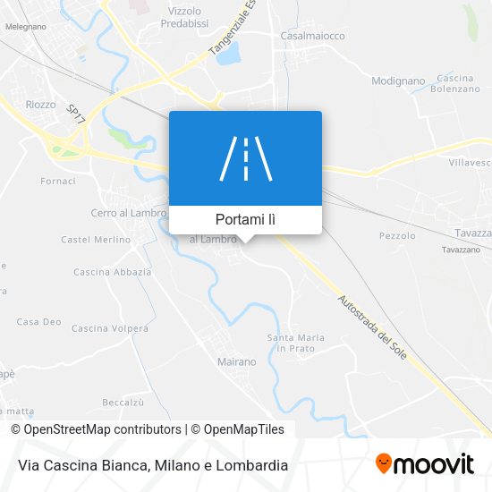 Mappa Via Cascina Bianca