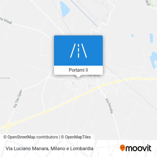 Mappa Via Luciano Manara