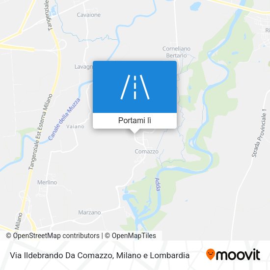 Mappa Via Ildebrando Da Comazzo