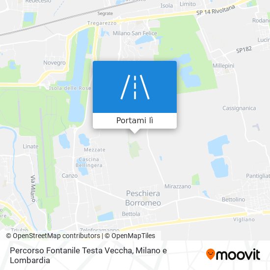 Mappa Percorso Fontanile Testa Veccha