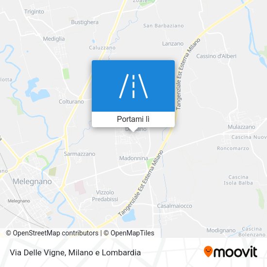 Mappa Via Delle Vigne