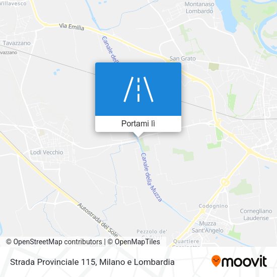 Mappa Strada Provinciale 115