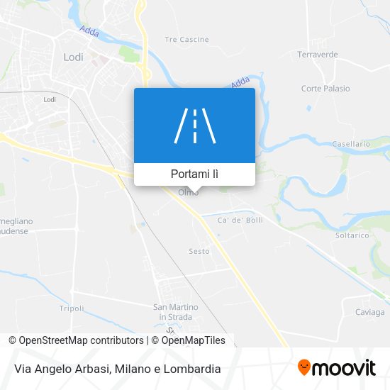 Mappa Via Angelo Arbasi