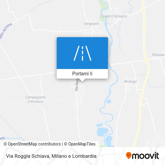Mappa Via Roggia Schiava