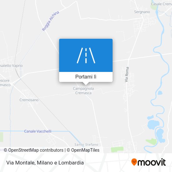 Mappa Via Montale