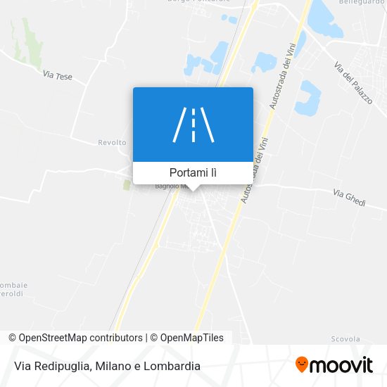 Mappa Via Redipuglia