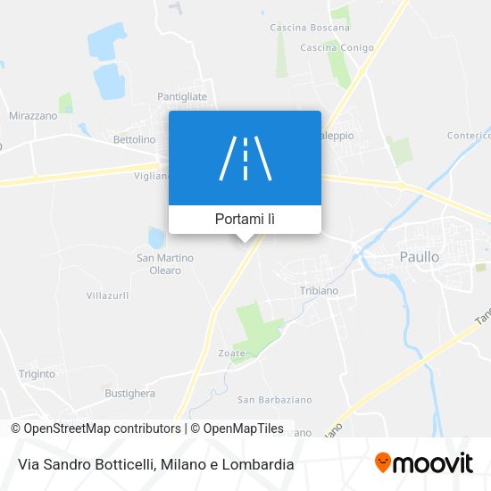 Mappa Via Sandro Botticelli