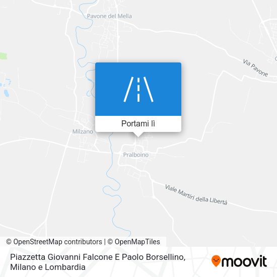 Mappa Piazzetta Giovanni Falcone E Paolo Borsellino
