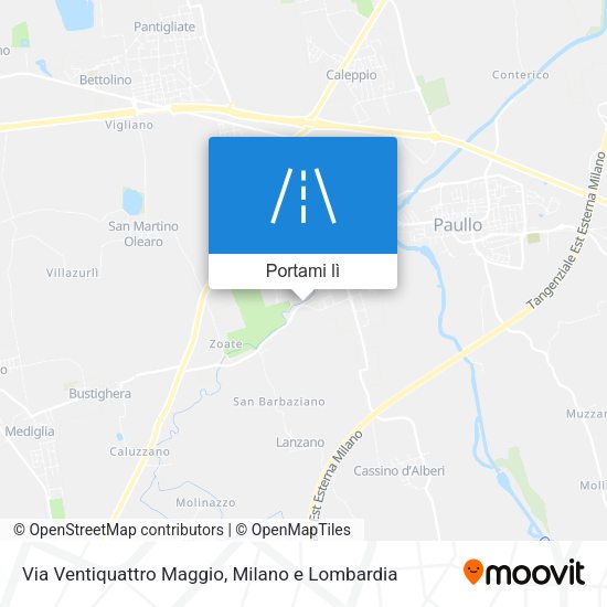 Mappa Via Ventiquattro Maggio