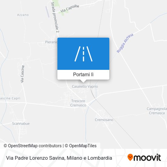 Mappa Via Padre Lorenzo Savina