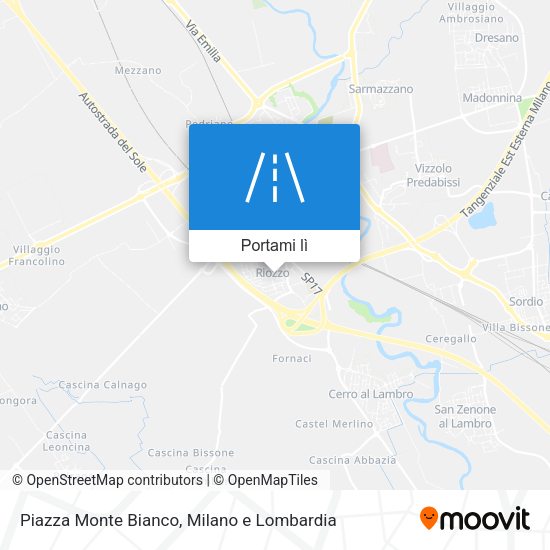 Mappa Piazza Monte Bianco