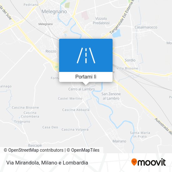 Mappa Via Mirandola
