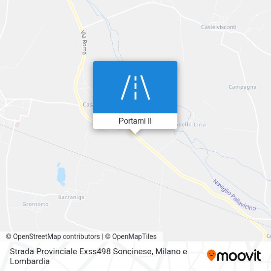 Mappa Strada Provinciale Exss498 Soncinese