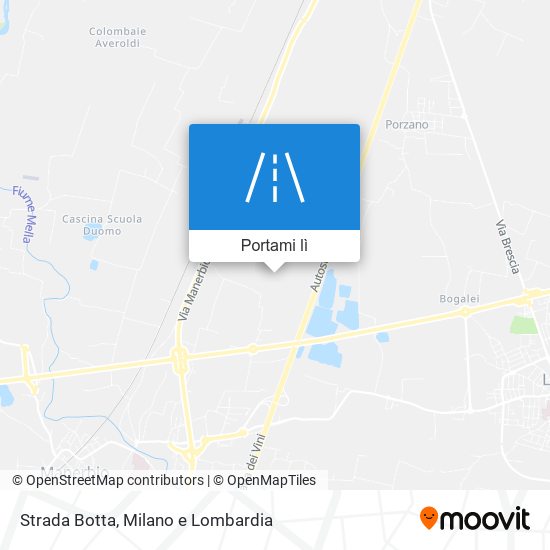 Mappa Strada Botta