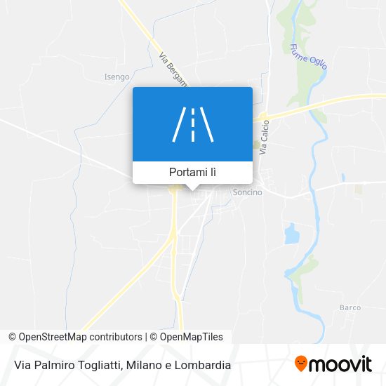 Mappa Via Palmiro Togliatti