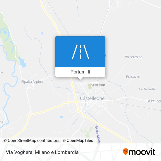 Mappa Via Voghera