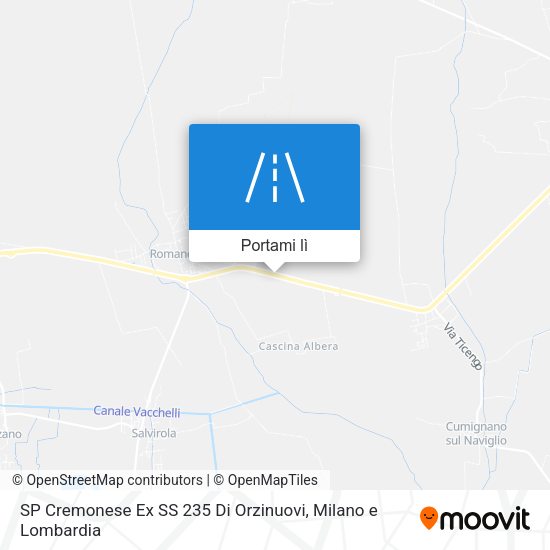 Mappa SP Cremonese Ex SS 235 Di Orzinuovi