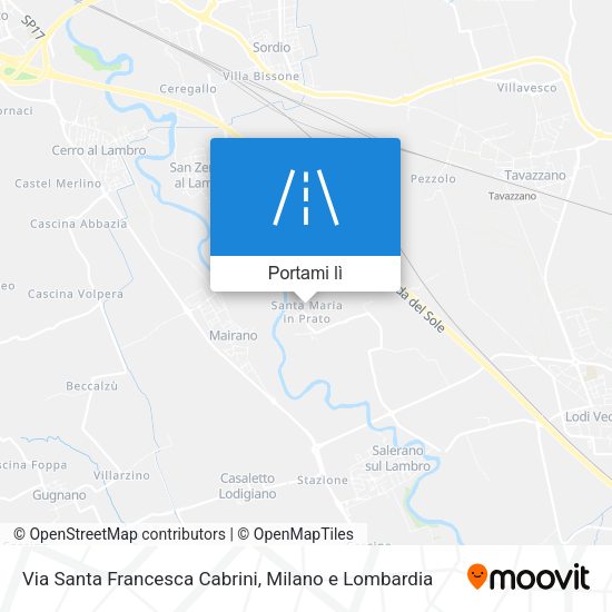 Mappa Via Santa Francesca Cabrini