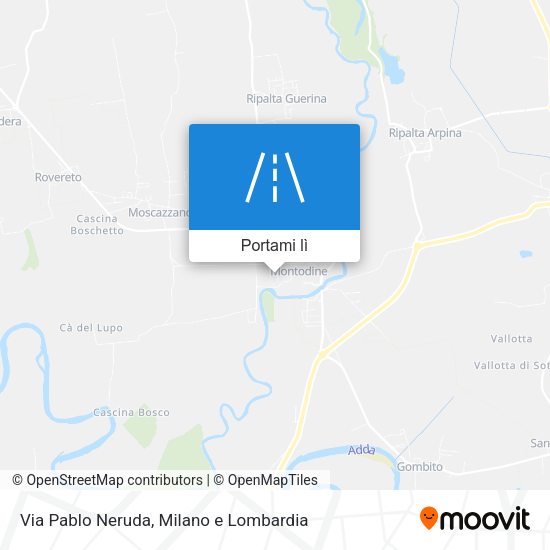 Mappa Via Pablo Neruda