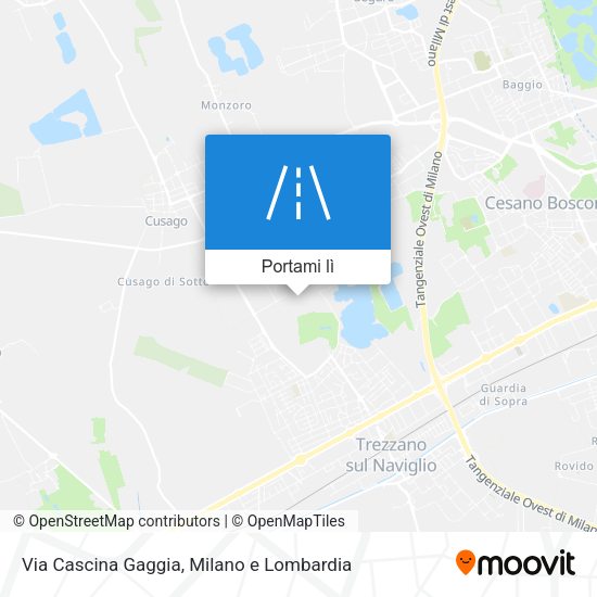 Mappa Via Cascina Gaggia