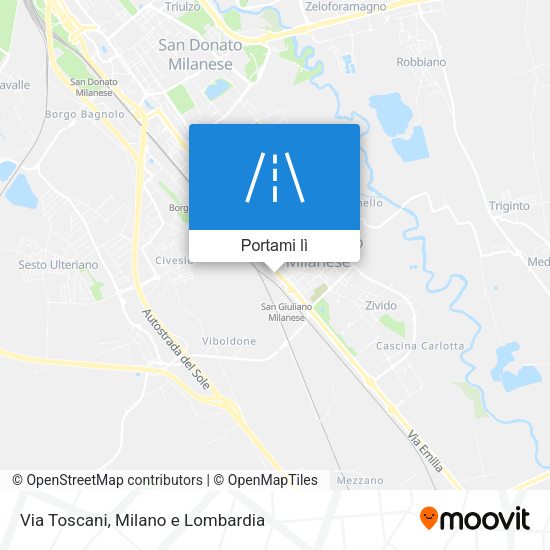 Mappa Via Toscani