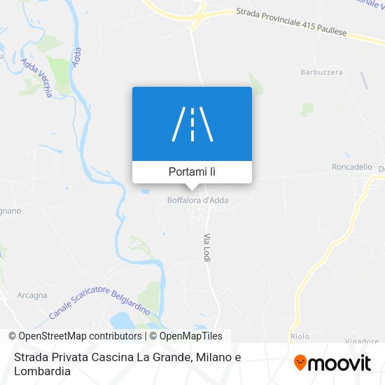 Mappa Strada Privata Cascina La Grande