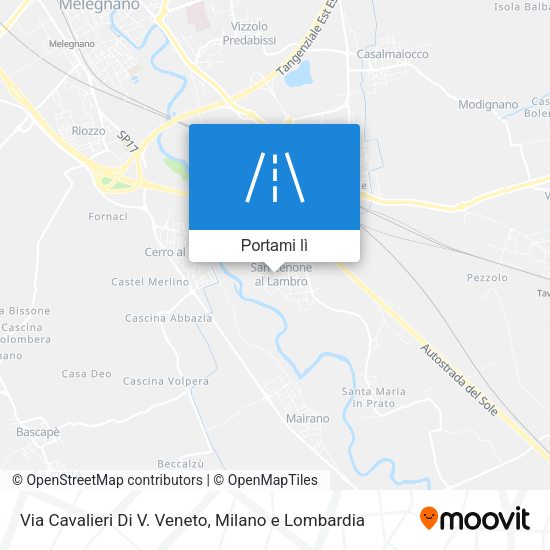 Mappa Via Cavalieri Di V. Veneto