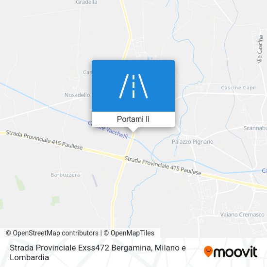 Mappa Strada Provinciale Exss472 Bergamina