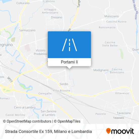 Mappa Strada Consortile Ex 159