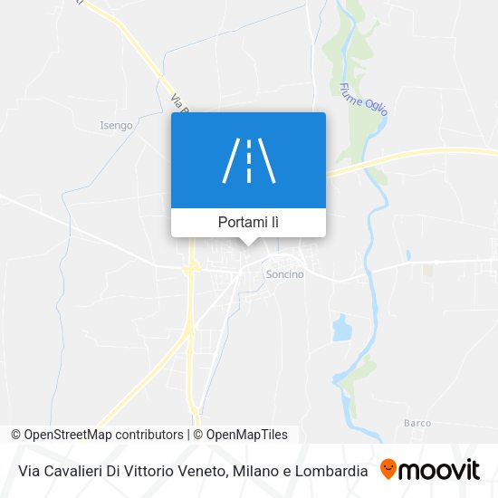 Mappa Via Cavalieri Di Vittorio Veneto