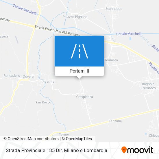Mappa Strada Provinciale 185 Dir