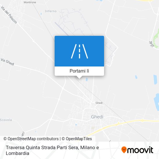 Mappa Traversa Quinta Strada Parti Sera